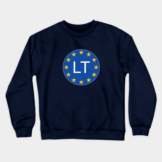 Lithuania Lietuva Crewneck Sweatshirt by Travellers